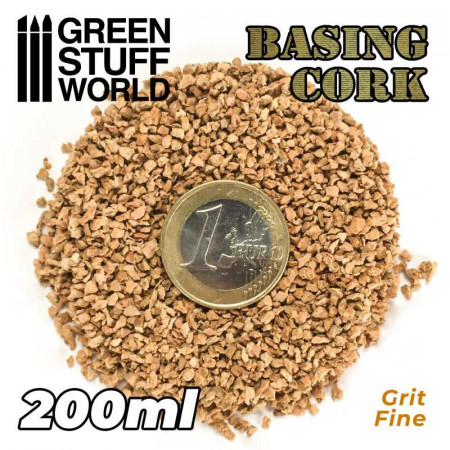 GSW: Základová korková drť - Jemná - 200 ml (Fine Basing Grit - 200ml)